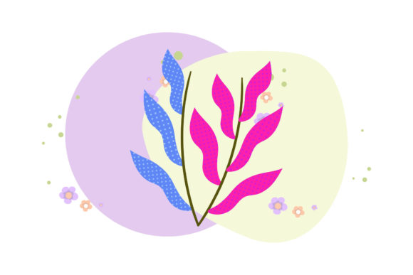 Floral Botanical Colorful Abstract Style