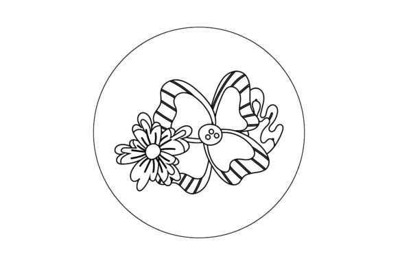 Floral Icon Design Line Style