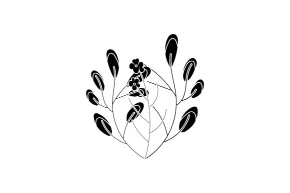Floral Leaf Artistic Silhouette