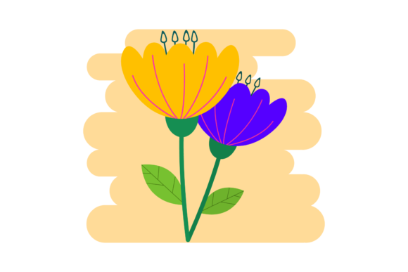 Floral Modern Design Collection Clipart