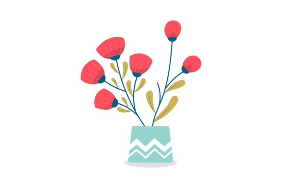 Floral Modern Flower Pot