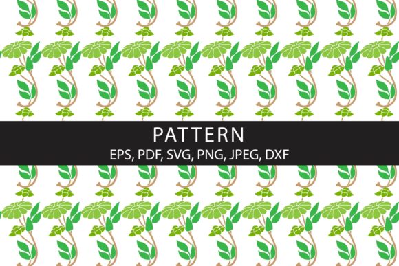 Floral Pattern Leaves and Grass