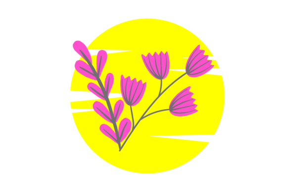 Floral Small Flowers Collection Circle