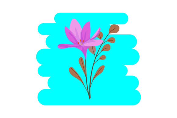 Floral Texture Style Cute Clipart