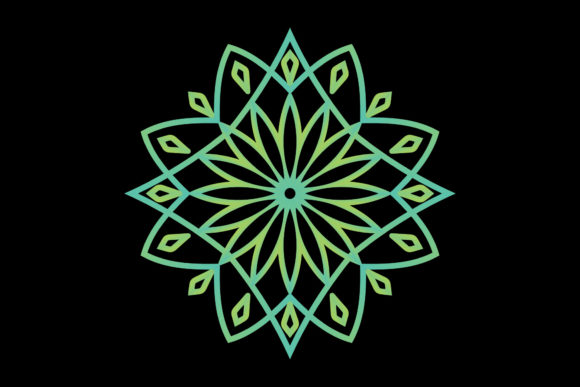 Mandala Gradient Ornament Floral