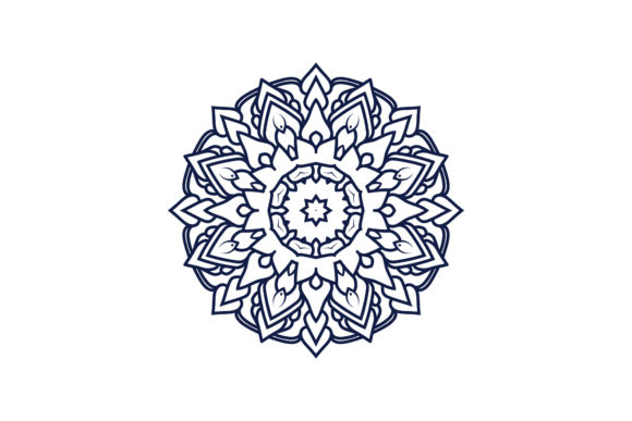 Mandala Style Design Floral